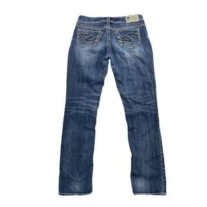 Silver Jeans Suki Straight Size 29 Blue Denim 32" Inseam Medium Wash 53-51